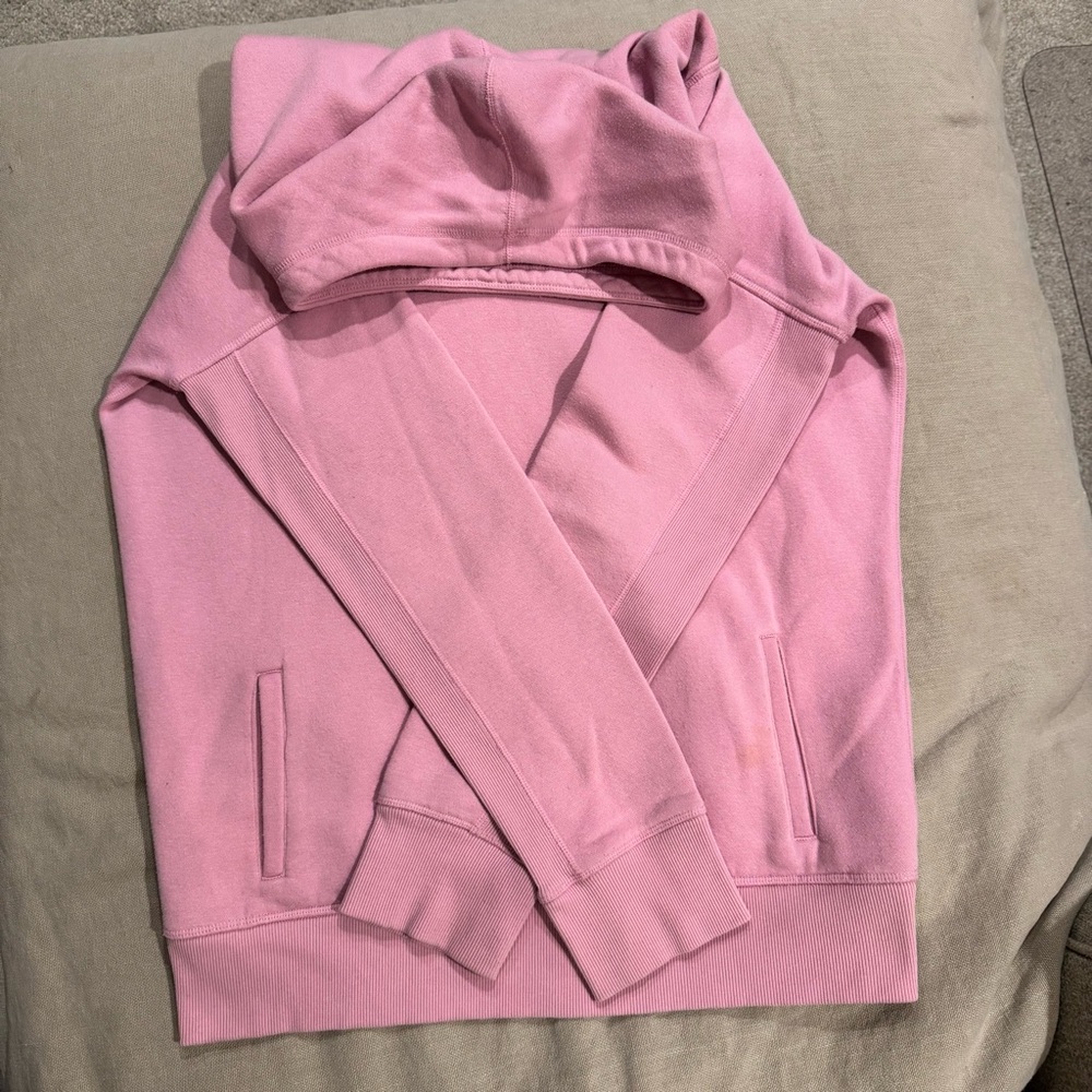 ZYIA - Oh So Soft - Fleece Hoodie - Oversized Cowl Neck - Pink - Size Large